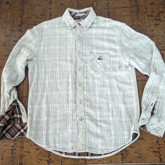Artful Dodger M reversible plaid flannel - Picture 1 of 12